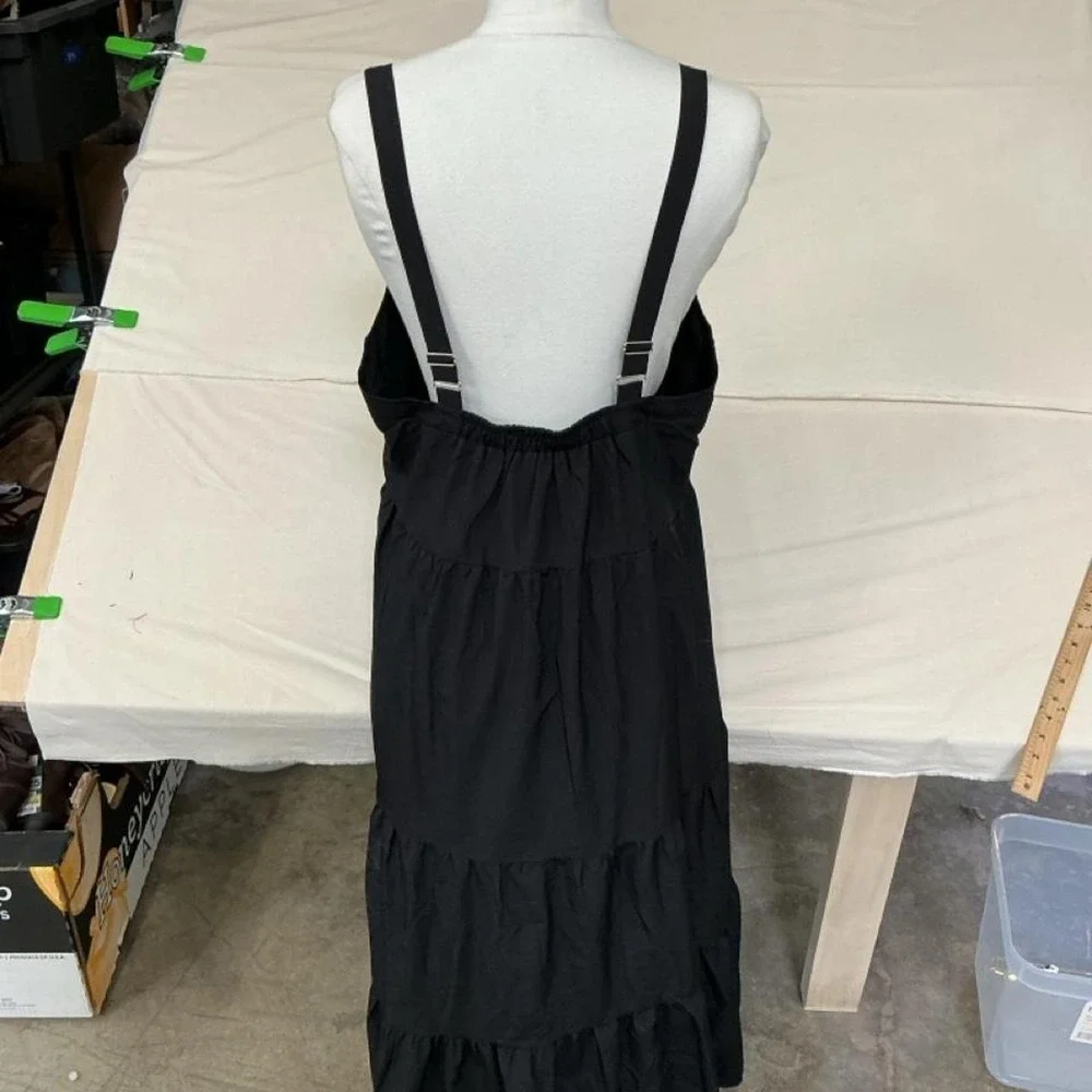 Black sleeveless maxi dress by eFun_2